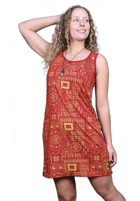 VESTIDO REGATA CURTO VERMELHO 