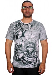 T- SHIRT  INDIOS DA FLORESTA