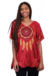 KAFTAN  FEMININA  VERMELHO